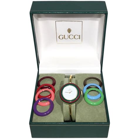 vintage gucci watch leather strap|gucci interchangeable watch straps.